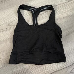 Black lululemon cropped align tank
